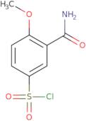 3-Carbamoyl-4-methoxybenzene-1-sulfonyl chloride