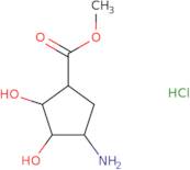 rac-Methyl (1R,2S,3R,4S)-4-amino-2,3-dihydroxycyclopentane-1-carboxylate hydrochloride