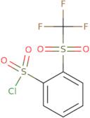 2-Trifluoromethanesulfonylbenzene-1-sulfonyl chloride