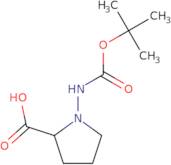 (2S)-1-{[(tert-Butoxy)carbonyl]amino}pyrrolidine-2-carboxylic acid