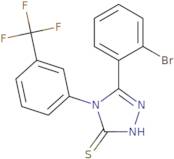 5-(2-Bromophenyl)-4-[3-(trifluoromethyl)phenyl]-4H-1,2,4-triazole-3-thiol