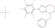 (5S)-5,6-Dihydro-2-(2,3,4,5,6-pentafluorophenyl)-5-(phenylmethyl)-8H-1,2,4-triazolo[3,4-c][1,4]oxa…