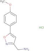 ([5-(4-Methoxyphenyl)isoxazol-3-yl]methyl)amine hydrochloride