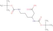 (3R)-3,6-Bis({[(tert-butoxy)carbonyl]amino})hexanoic acid