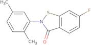 2-(2,5-Dimethylphenyl)-6-fluoro-2,3-dihydro-1,2-benzothiazol-3-one