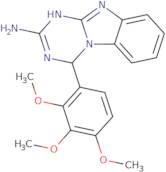 4-(2,3,4-Trimethoxy-phenyl)-1,4-dihydro-benzo[4,5]imidazo[1,2-a][1,3,5]triazin-2-ylamine