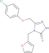 5-(4-Chlorophenoxymethyl)-4-(furan-2-ylmethyl)-4H-1,2,4-triazole-3-thiol