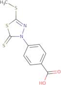 4-[5-(Methylsulfanyl)-2-sulfanylidene-2,3-dihydro-1,3,4-thiadiazol-3-yl]benzoic acid