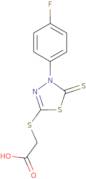 2-{[4-(4-Fluorophenyl)-5-sulfanylidene-4,5-dihydro-1,3,4-thiadiazol-2-yl]sulfanyl}acetic acid