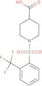 1-[2-(Trifluoromethyl)benzenesulfonyl]piperidine-4-carboxylic acid