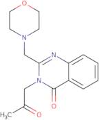 2-(Morpholin-4-ylmethyl)-3-(2-oxopropyl)-3,4-dihydroquinazolin-4-one