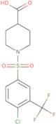 1-[4-Chloro-3-(trifluoromethyl)benzenesulfonyl]piperidine-4-carboxylic acid