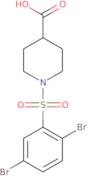 1-(2,5-Dibromobenzenesulfonyl)piperidine-4-carboxylic acid