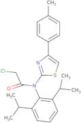 N-[2,6-Bis(propan-2-yl)phenyl]-2-chloro-N-[4-(4-methylphenyl)-1,3-thiazol-2-yl]acetamide