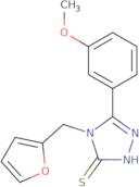 4-(Furan-2-ylmethyl)-5-(3-methoxyphenyl)-4H-1,2,4-triazole-3-thiol