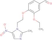 3-Ethoxy-4-[2-(2-methyl-5-nitro-1H-imidazol-1-yl)ethoxy]benzaldehyde