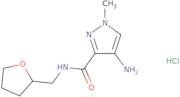 4-Amino-1-methyl-N-[(oxolan-2-yl)methyl]-1H-pyrazole-3-carboxamide hydrochloride