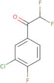 1-(3-Chloro-4-fluorophenyl)-2,2-difluoroethan-1-one