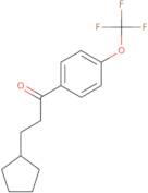 3-Cyclopentyl-1-[4-(trifluoromethoxy)phenyl]propan-1-one