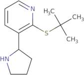 2-(tert-Butylthio)-3-(pyrrolidin-2-yl)pyridine