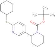 tert-Butyl 2-(6-(cyclohexylthio)pyridin-3-yl)piperidine-1-carboxylate