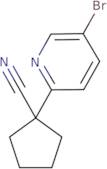 1-(5-Bromopyridin-2-yl)cyclopentane-1-carbonitrile