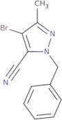 1-Benzyl-4-bromo-3-methyl-1H-pyrazole-5-carbonitrile