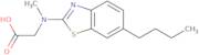 N-(6-Butyl-1,3-benzothiazol-2-yl)-N-methylglycine