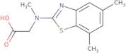 N-(5,7-Dimethyl-1,3-benzothiazol-2-yl)-N-methylglycine