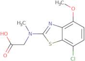 N-(7-Chloro-4-methoxy-1,3-benzothiazol-2-yl)-N-methylglycine