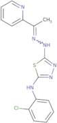 2-Acetylpyridine (5-(2-chloroanilino)-1,3,4-thiadiazol-2-yl)hydrazone