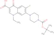 7-{4-[(tert-Butoxy)carbonyl]piperazin-1-yl}-1-ethyl-6-fluoro-4-oxo-1,4-dihydroquinoline-3-carboxyl…