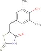 (5E)-5-[(4-Hydroxy-3,5-dimethylphenyl)methylidene]-2-sulfanylidene-1,3-thiazolidin-4-one