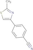 4-(2-Methyl-1,3-thiazol-4-yl)benzonitrile