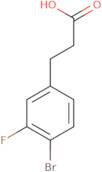 3-(4-Bromo-3-fluorophenyl)propanoic acid