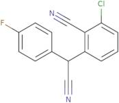 2-Chloro-6-[cyano(4-fluorophenyl)methyl]benzenecarbonitrile