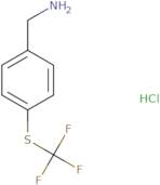 {4-[(Trifluoromethyl)sulfanyl]phenyl}methanae hydrochloride