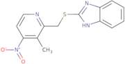 2-[[[3-Methyl-4-nitro-2-pyridyl]methyl]thio]benzimidazole