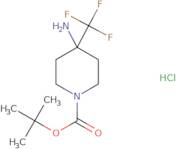 tert-Butyl 4-amino-4-(trifluoromethyl)piperidine-1-carboxylate hydrochloride