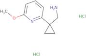 [1-(6-Methoxypyridin-2-yl)cyclopropyl]methanamine dihydrochloride