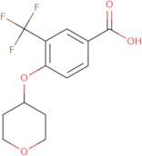 4-(Oxan-4-yloxy)-3-(trifluoromethyl)benzoic acid