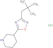 3-[3-(2,2-Dimethylpropyl)-1,2,4-oxadiazol-5-yl]piperidine hydrochloride
