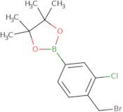 4-Bromomethyl-3-chlorophenylboronic acid pinacol ester