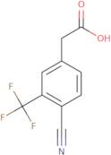 2-(4-Cyano-3-(trifluoromethyl)phenyl)acetic acid