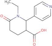 rac-(2R,3R)-1-Ethyl-6-oxo-2-(pyridin-4-yl)piperidine-3-carboxylic acid