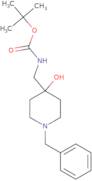 tert-Butyl N-[(1-benzyl-4-hydroxypiperidin-4-yl)methyl]carbamate