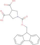 rac-(3R,4R)-1-{[(9H-Fluoren-9-yl)methoxy]carbonyl}pyrrolidine-3,4-dicarboxylic acid