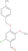 2-Chloro-5-methoxy-4-((4-methylbenzyl)oxy)benzaldehyde