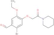 2-Bromo-5-ethoxy-4-(2-oxo-2-(piperidin-1-yl)ethoxy)benzaldehyde