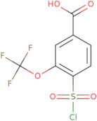 4-(Chlorosulfonyl)-3-(trifluoromethoxy)benzoic acid